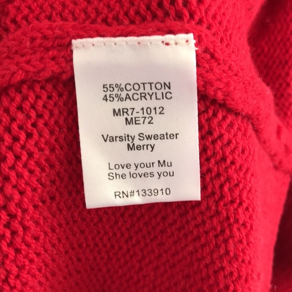 SHOW ME YOUR MUMU Varsity MERRY Sweater - Picture 12 of 12